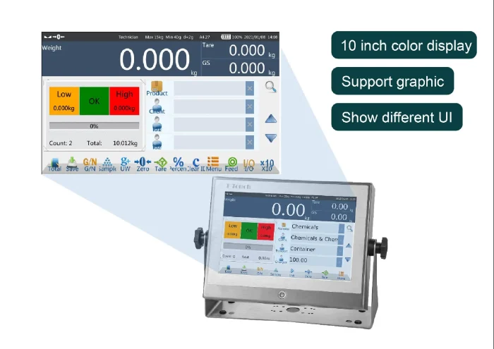 S-10 (TOUCH SCREEN) INDUSTRIAL INDICATOR